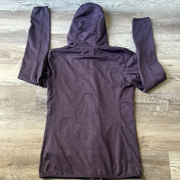 The North Face Fave Purple Full Zipper Women's Hooded Jacket - Picture 2 of 13